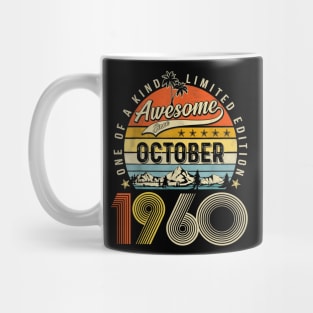 Awesome Since October 1960 Vintage 63rd Birthday Mug